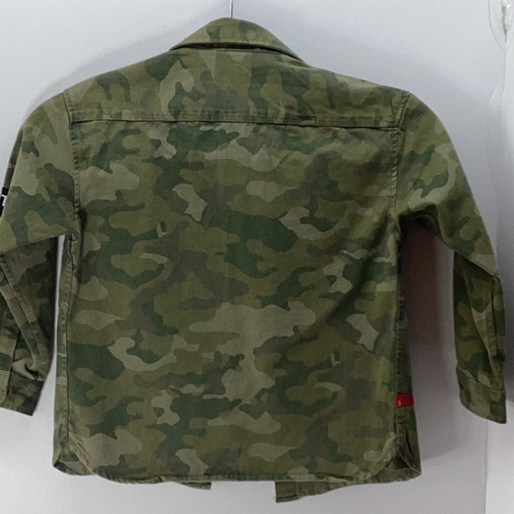 NWT Zara Green Jean Camouflage Jacket - Picture 5 of 6